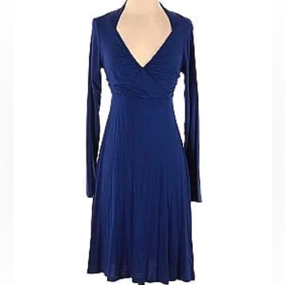 Athleta Pink Lotus Royal Blue Dress Womens Size S